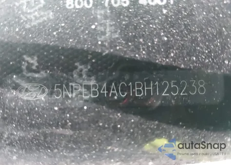 2011 Hyundai Sonata Gls from USA, damaged, VIN 5NPEB4AC1BH125238
